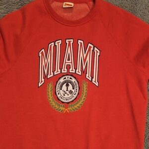 HOMAGE Miami University Vibrant Red Sweatshirt